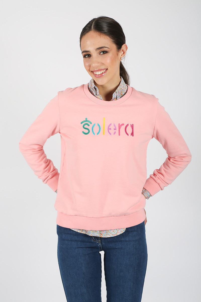 Solera Multicolor Pink Sweatshirt