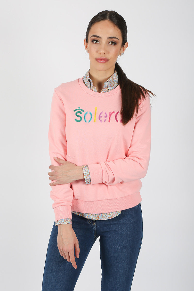 Sudadera Rosa Multicolor Solera