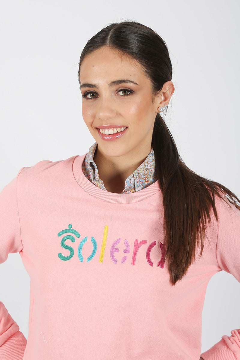 Sudadera Rosa Multicolor Solera