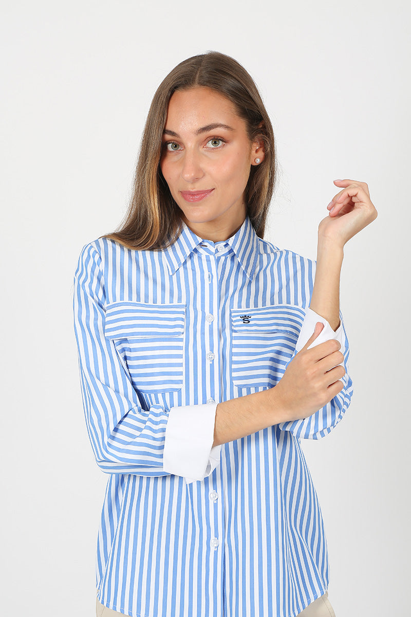 camisa Azul