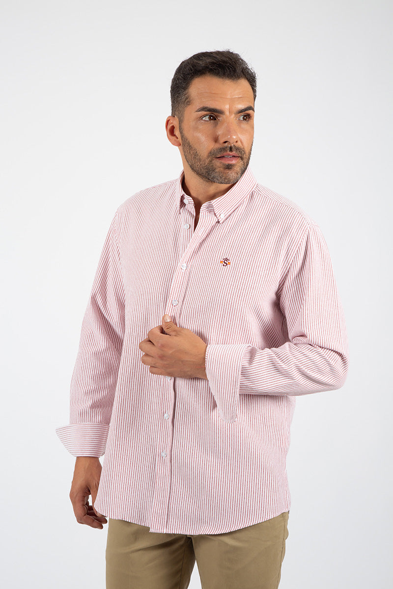 Camisa Oxford Granate