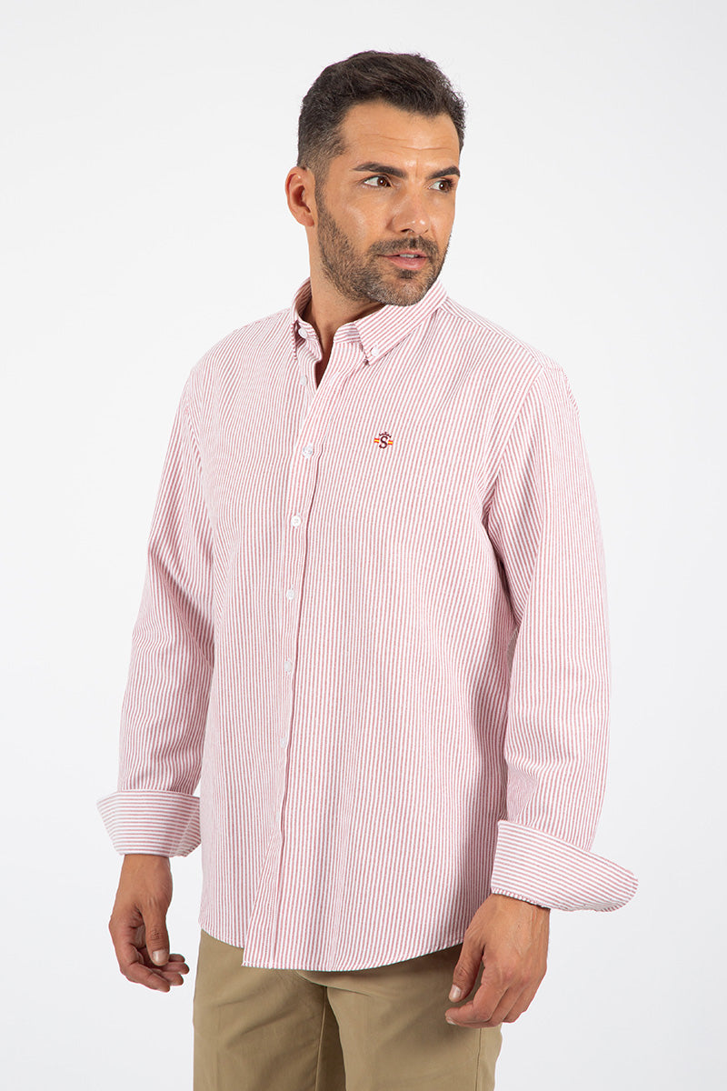 Camisa Oxford Granate