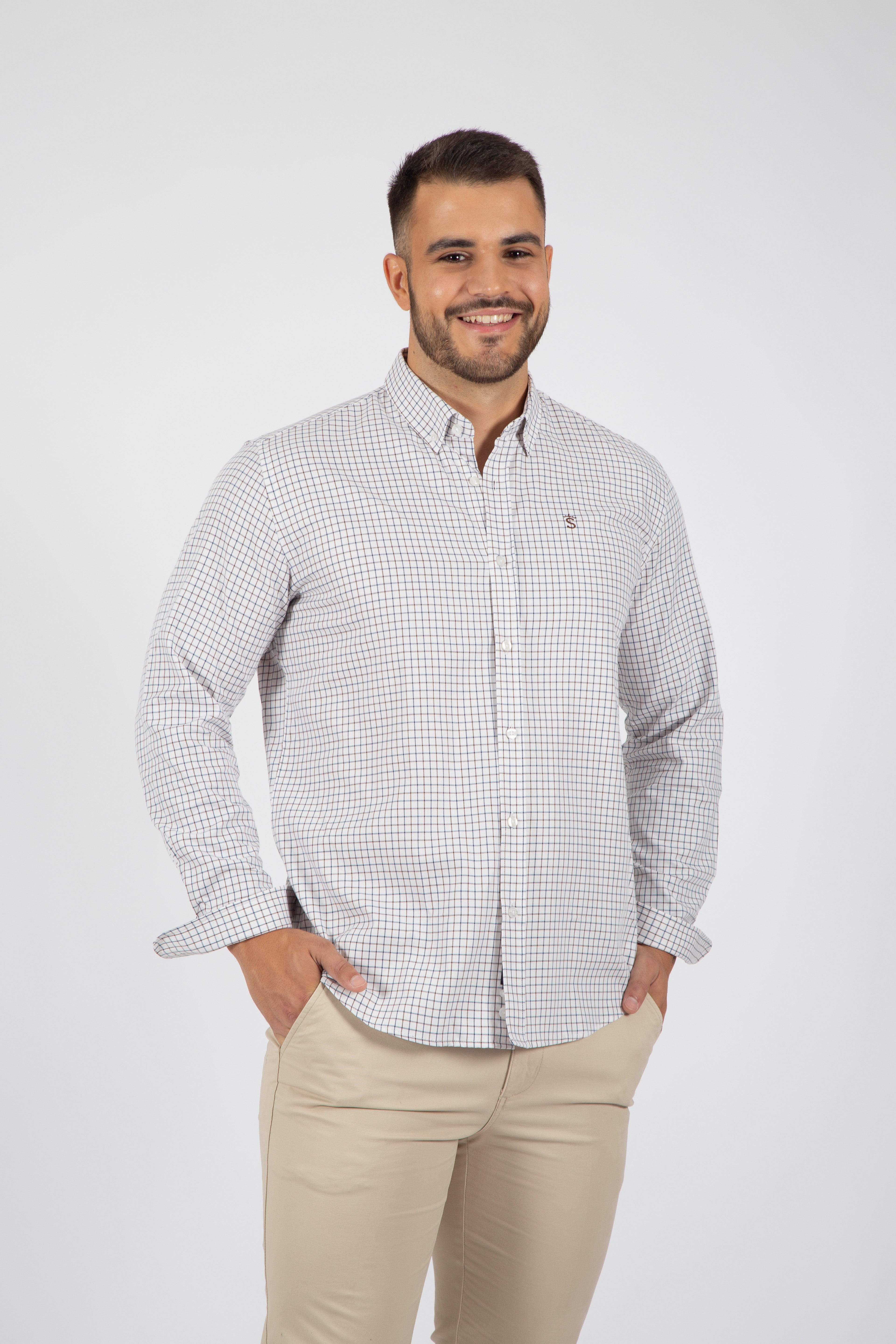 Camisa cuadro Marino rojo