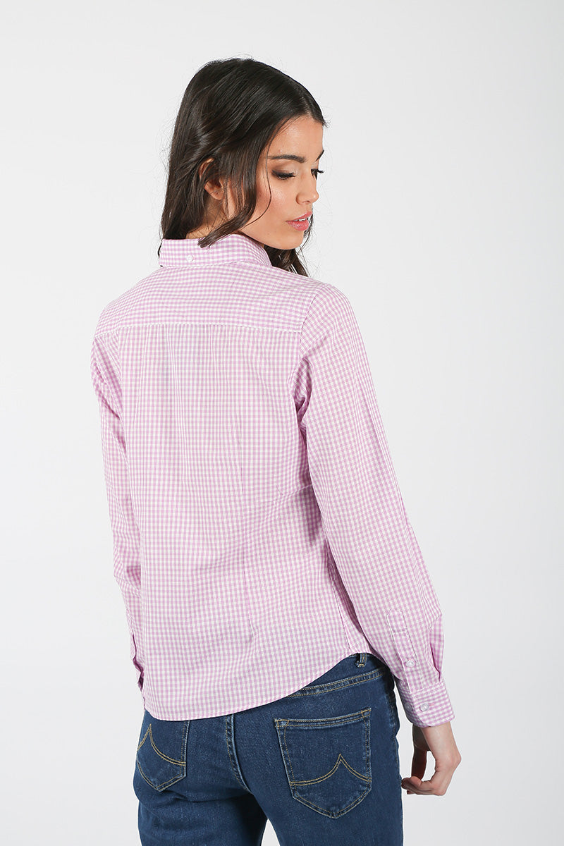 Camisa Cuadros Lila