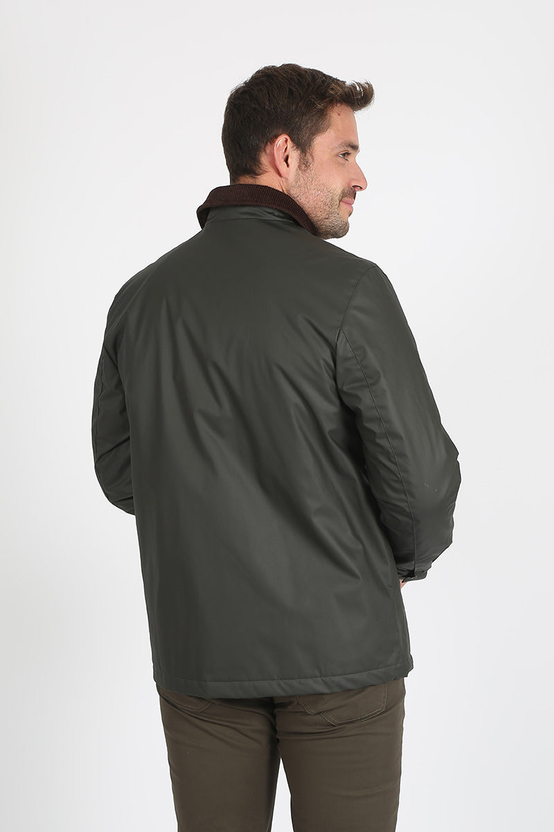 Parka Ascot Tipo Encerada Kaki