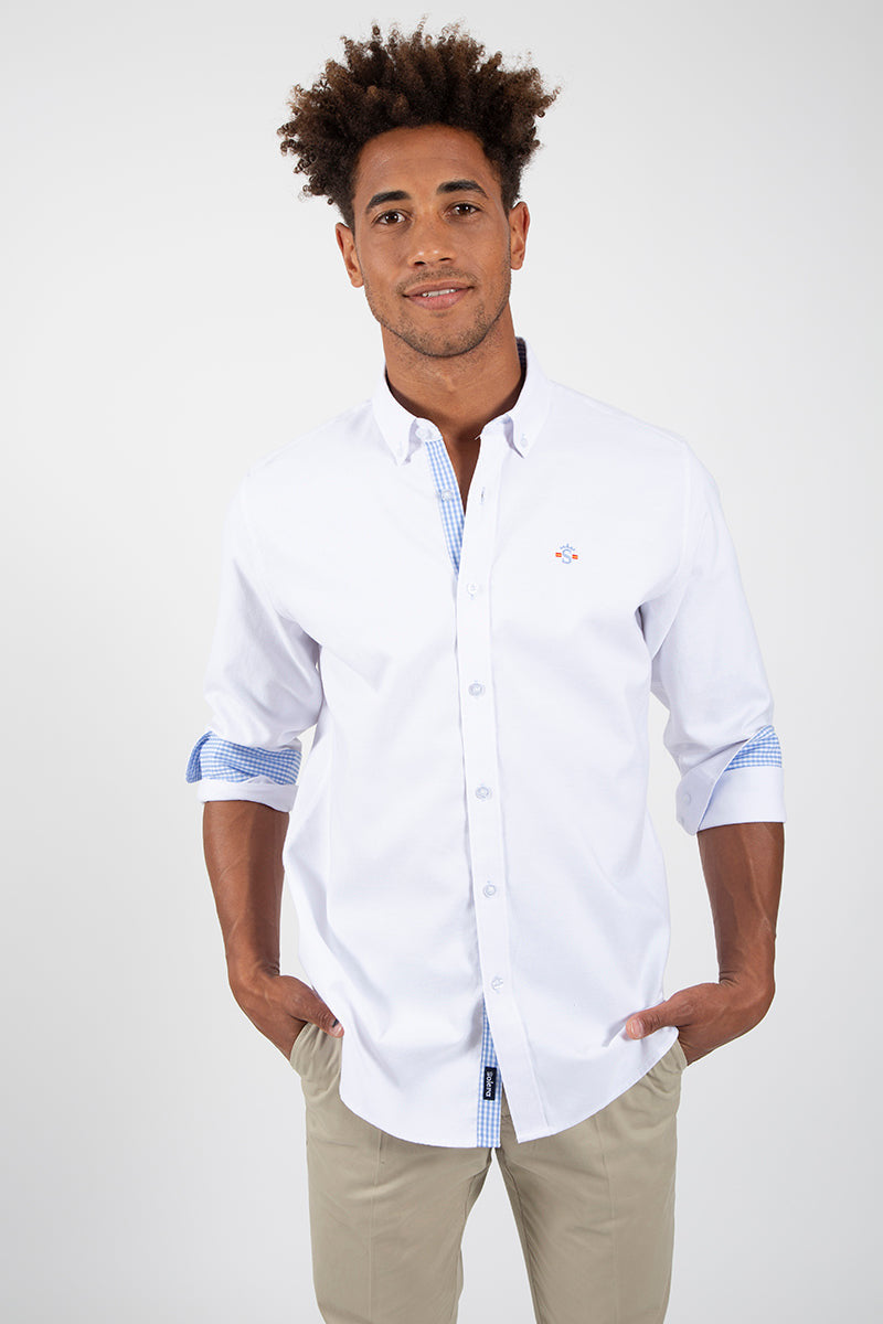 Camisa oxford blanco