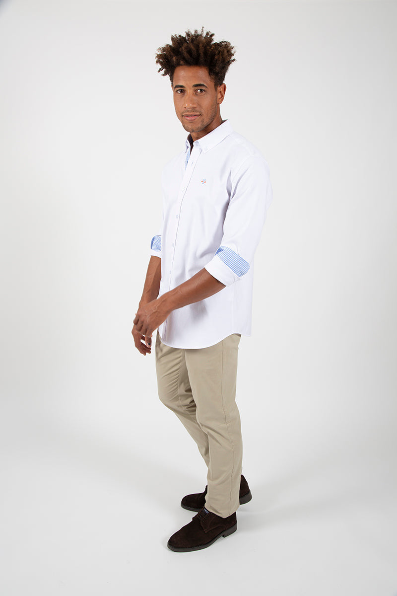 Camisa oxford blanco