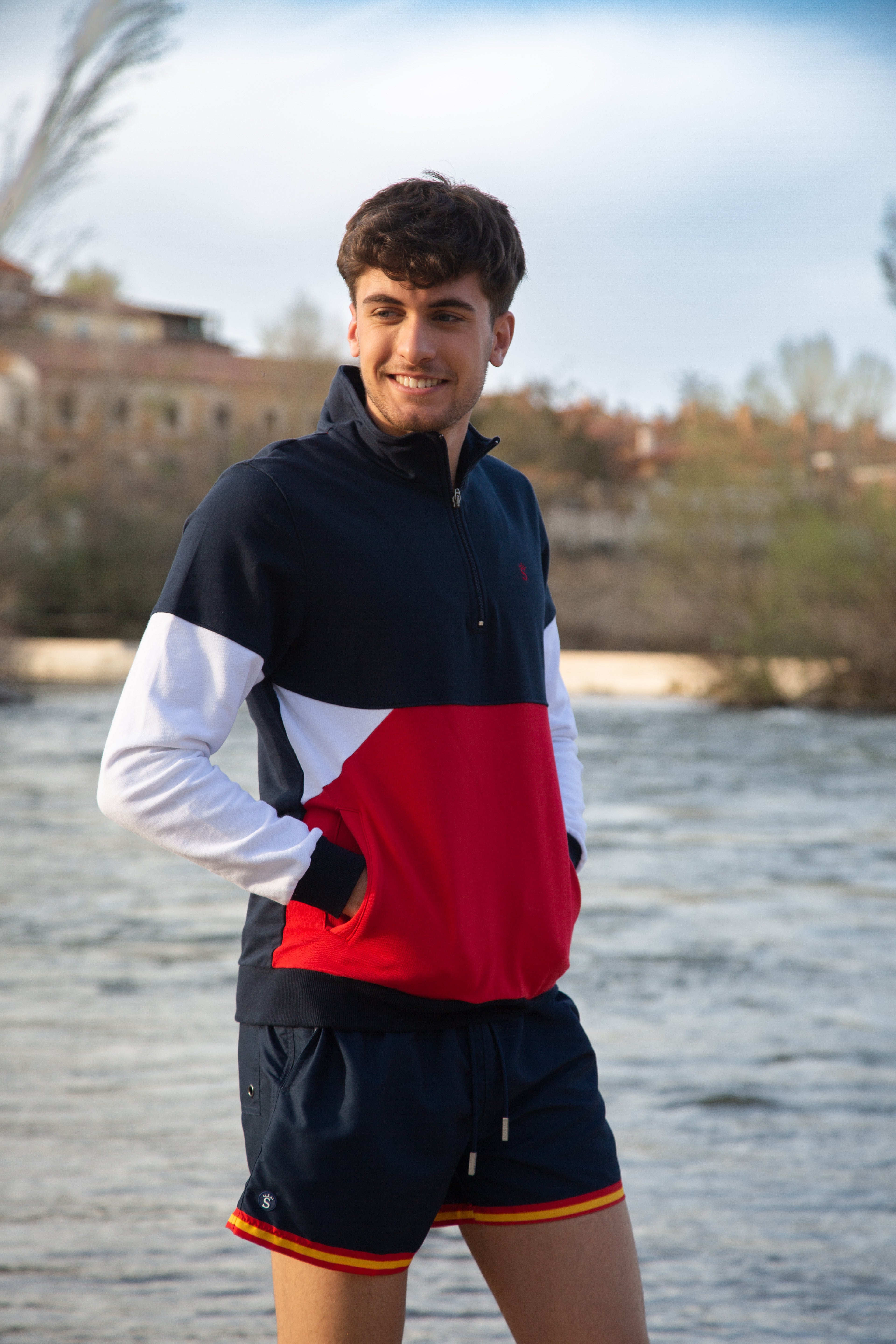 Navy sweatshirt