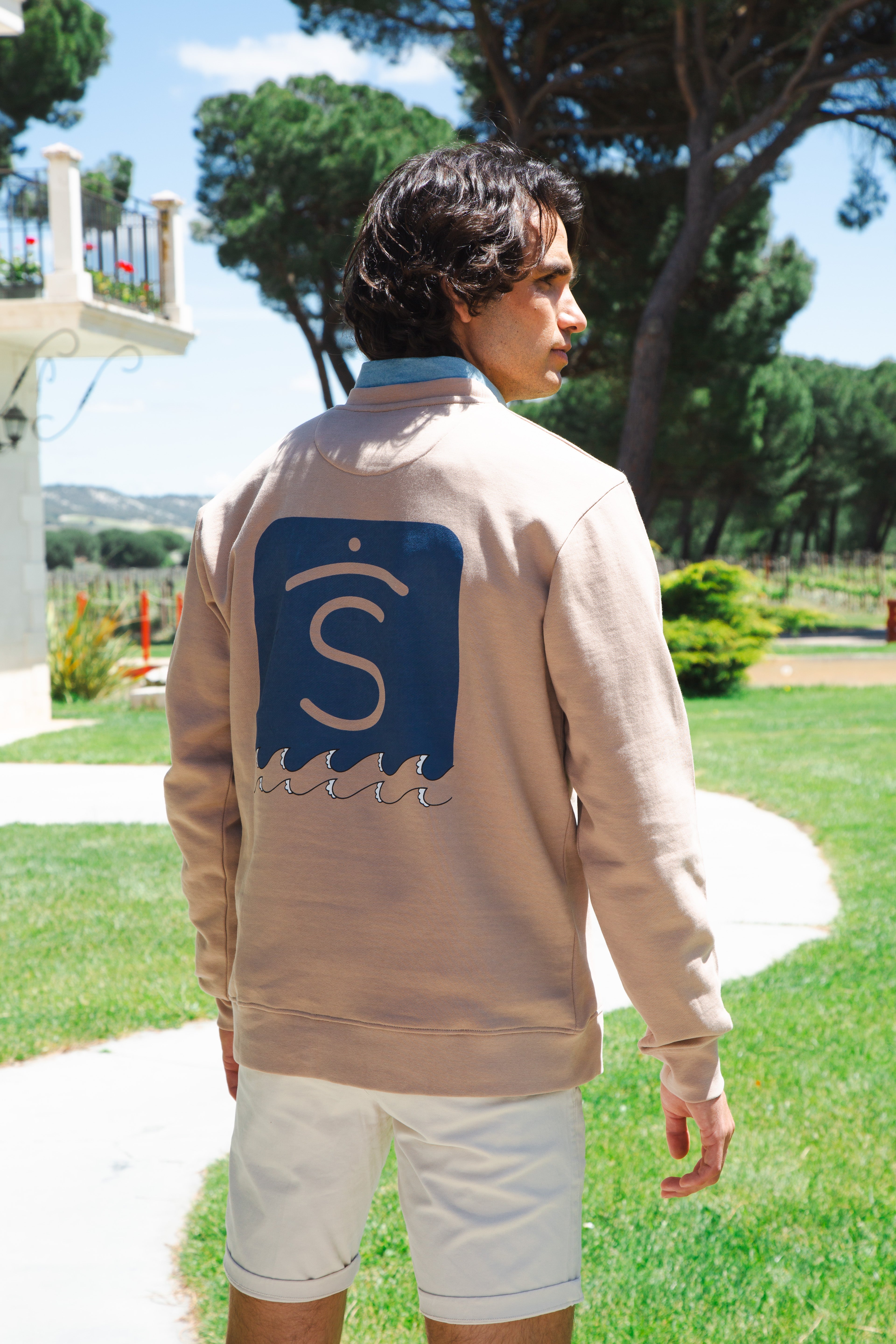 Sudadera Ola Beige