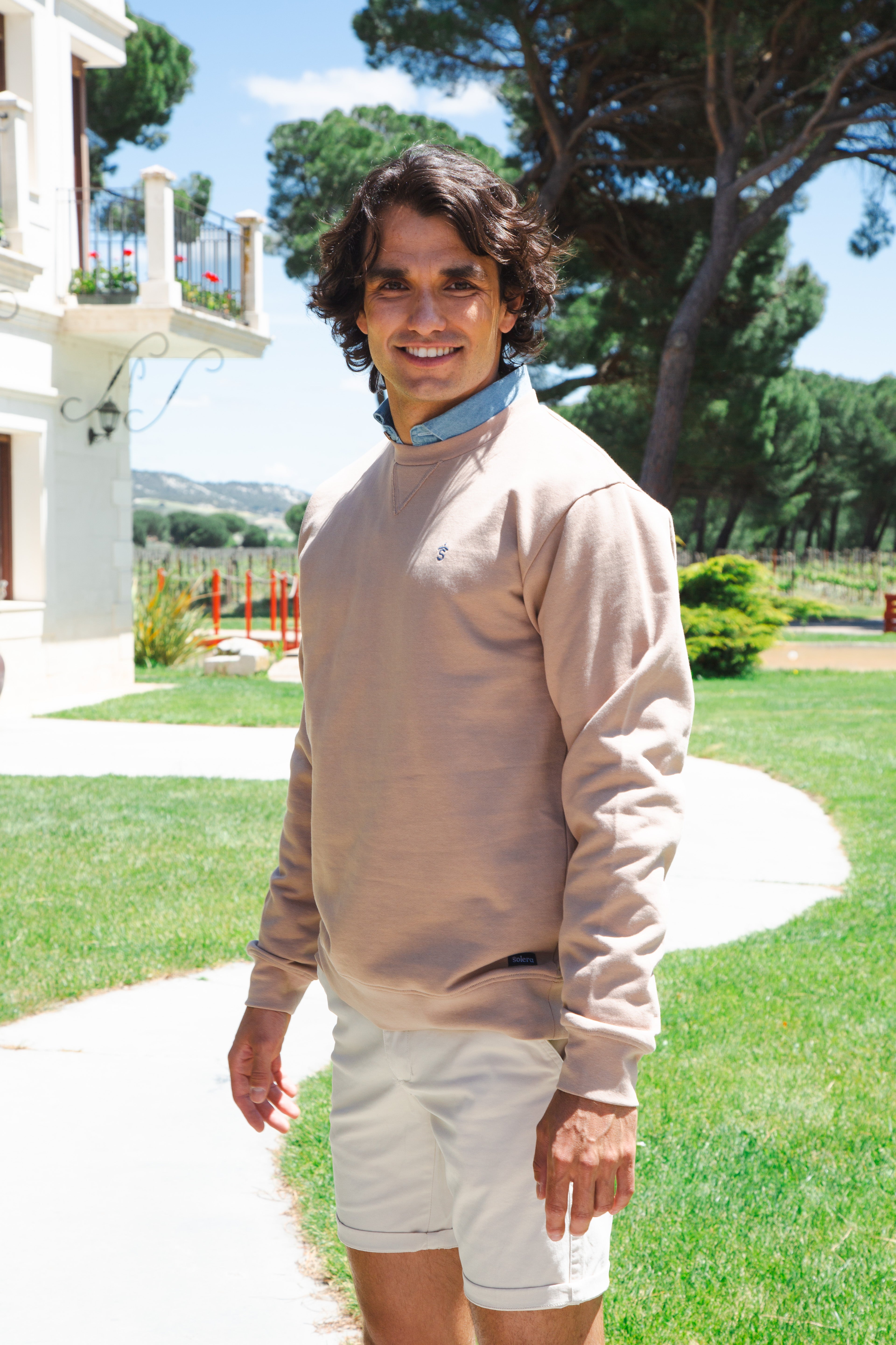Sudadera Ola Beige