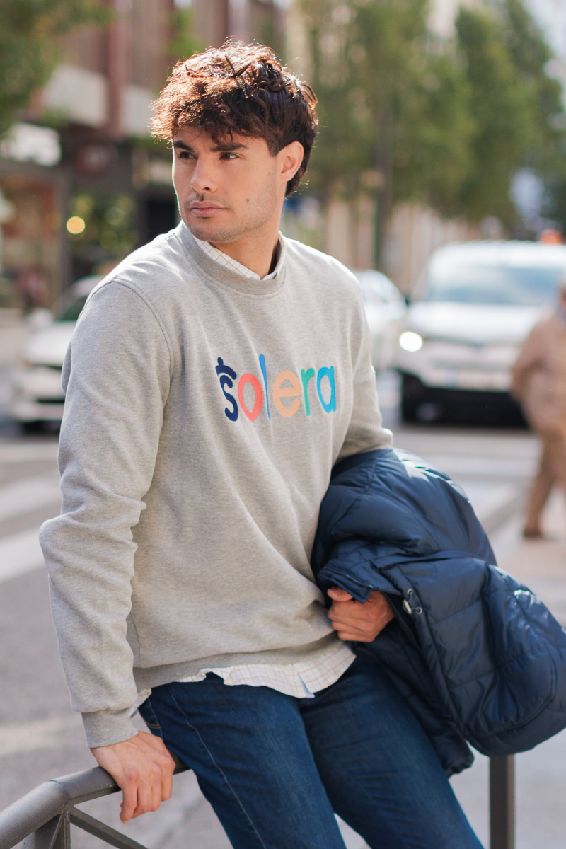SUDADERA GRIS