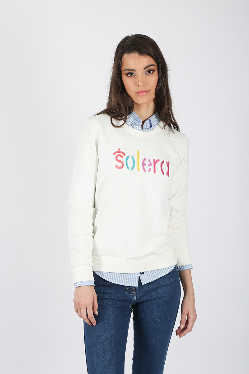 White Sweatshirt Solera Colors