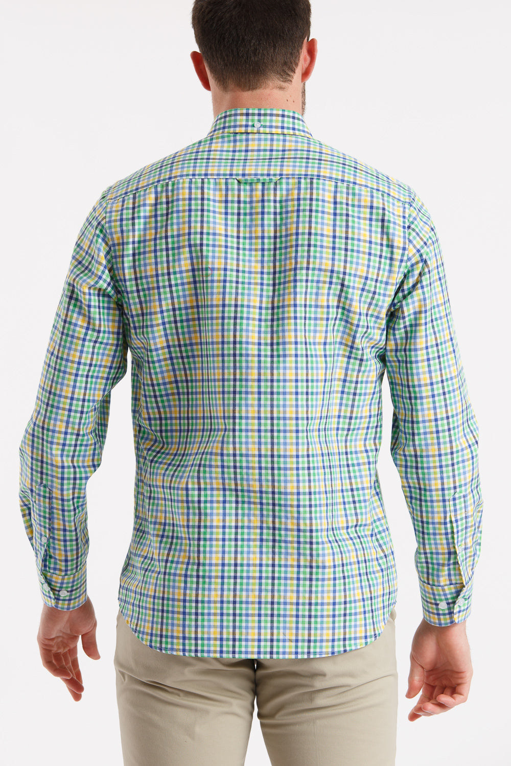 Camisa azul cuadro