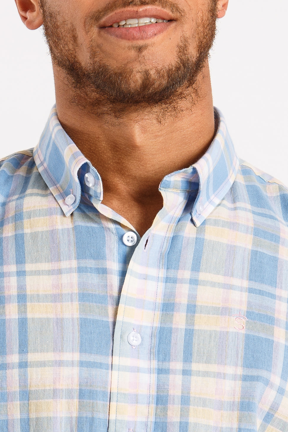 Camisa cuadro azul
