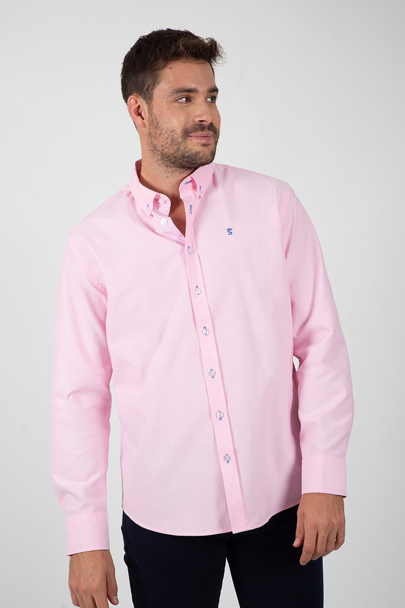 Camisa oxford Rosa