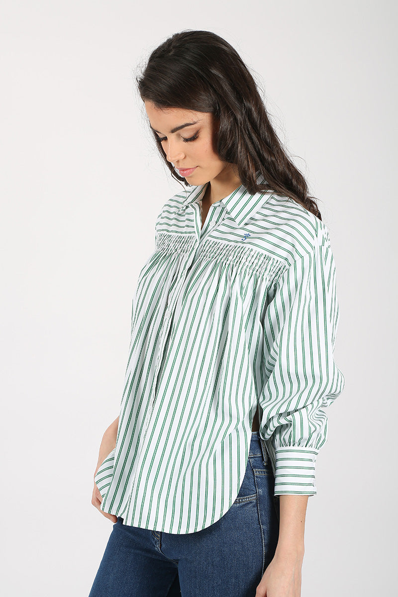 Blusa Rayas Verde