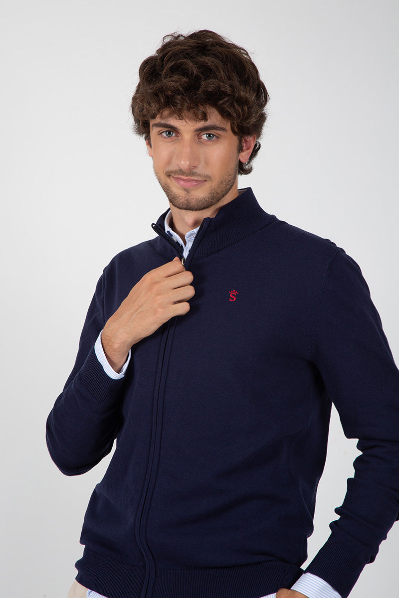 Chaqueta Cremallera Marino