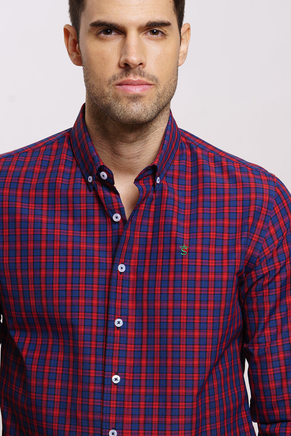 Camisa Marino/Rojo