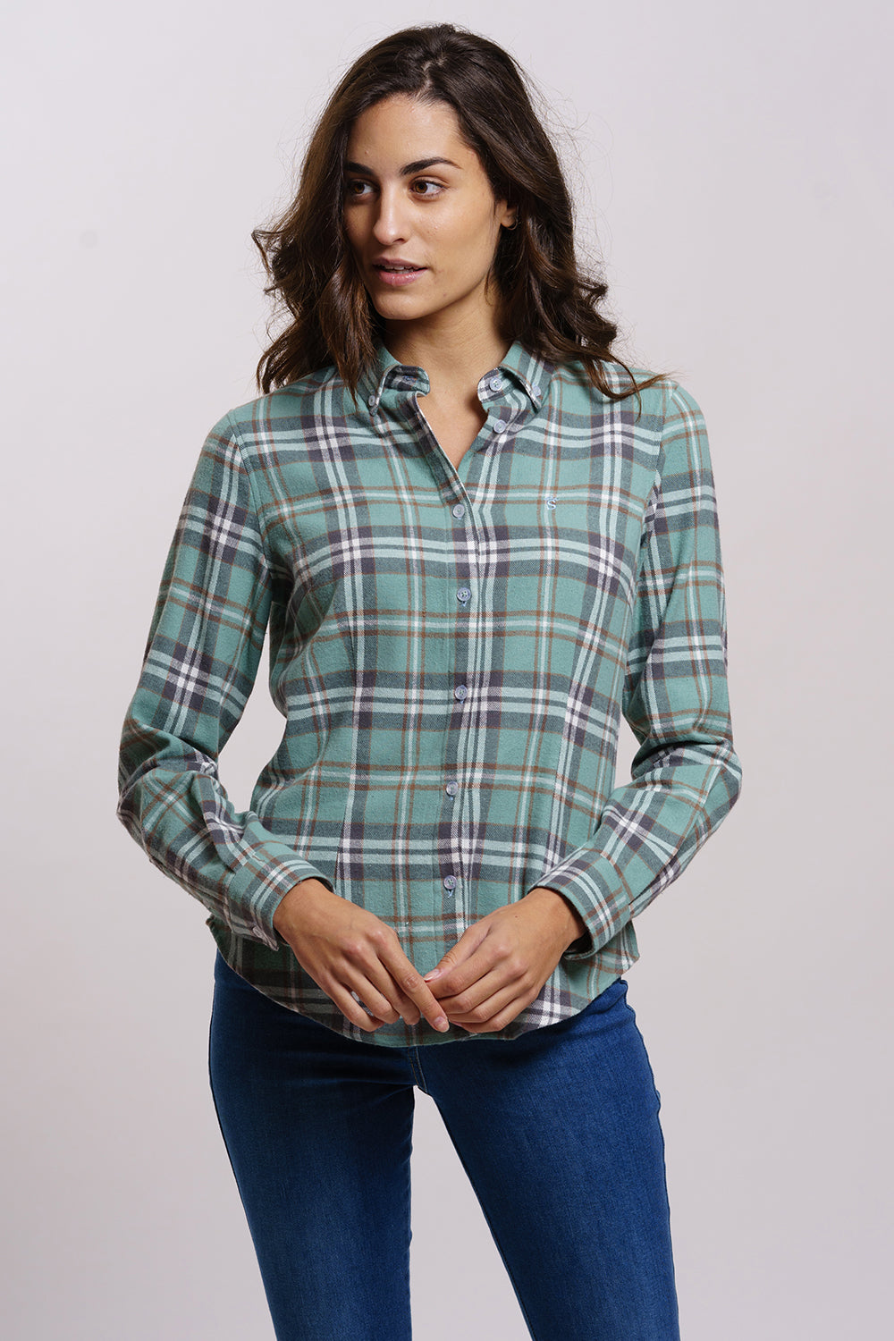 Green Gray Shirt