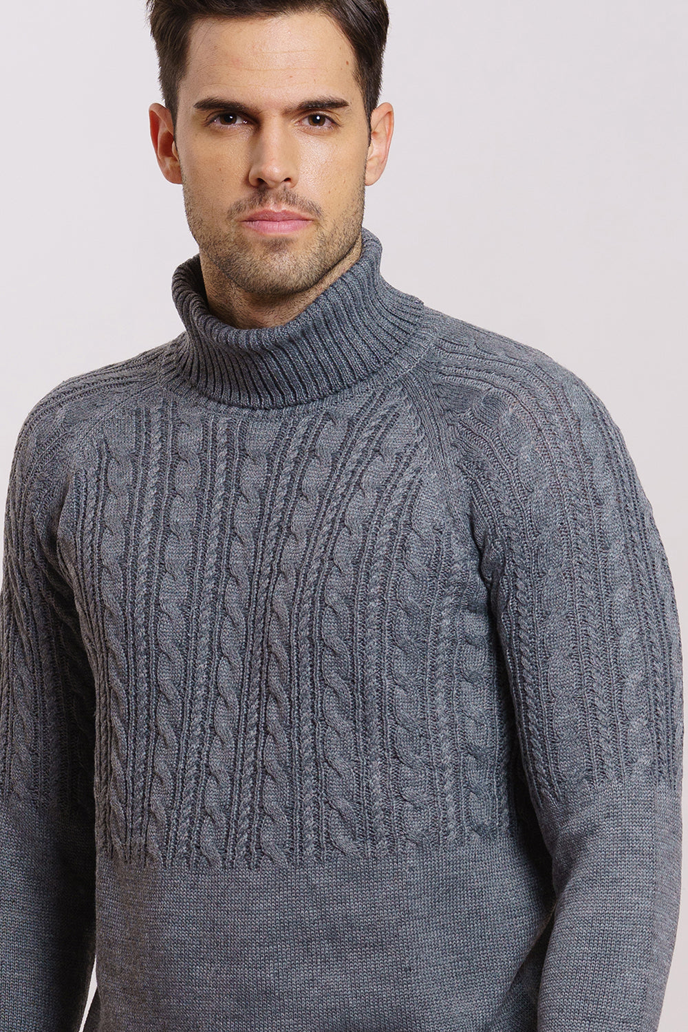 Jersey Gris Cuello Alto