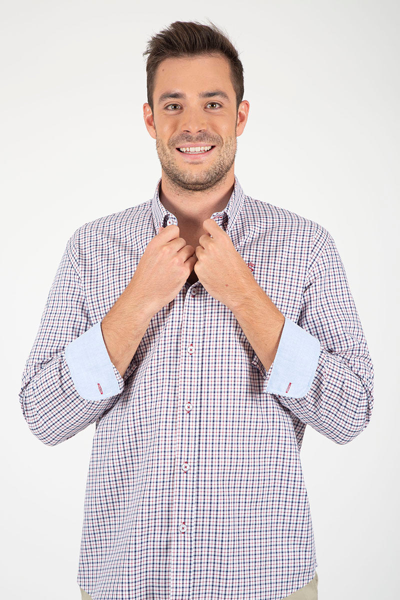 Camisa Cuadro Azul