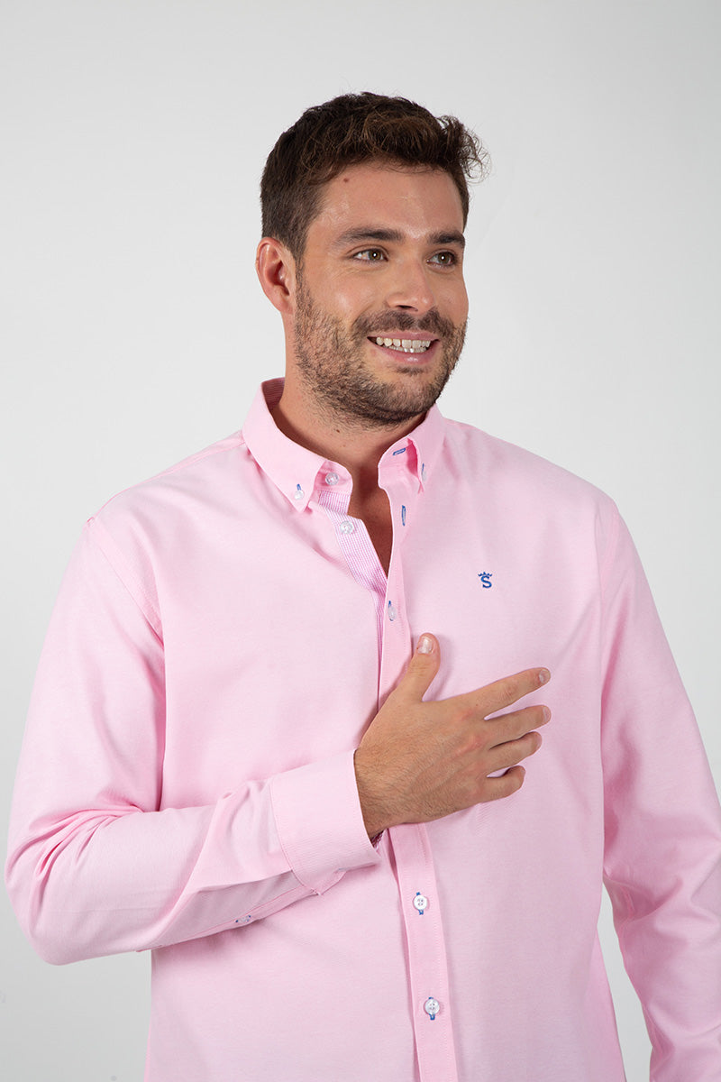 Camisa oxford Rosa