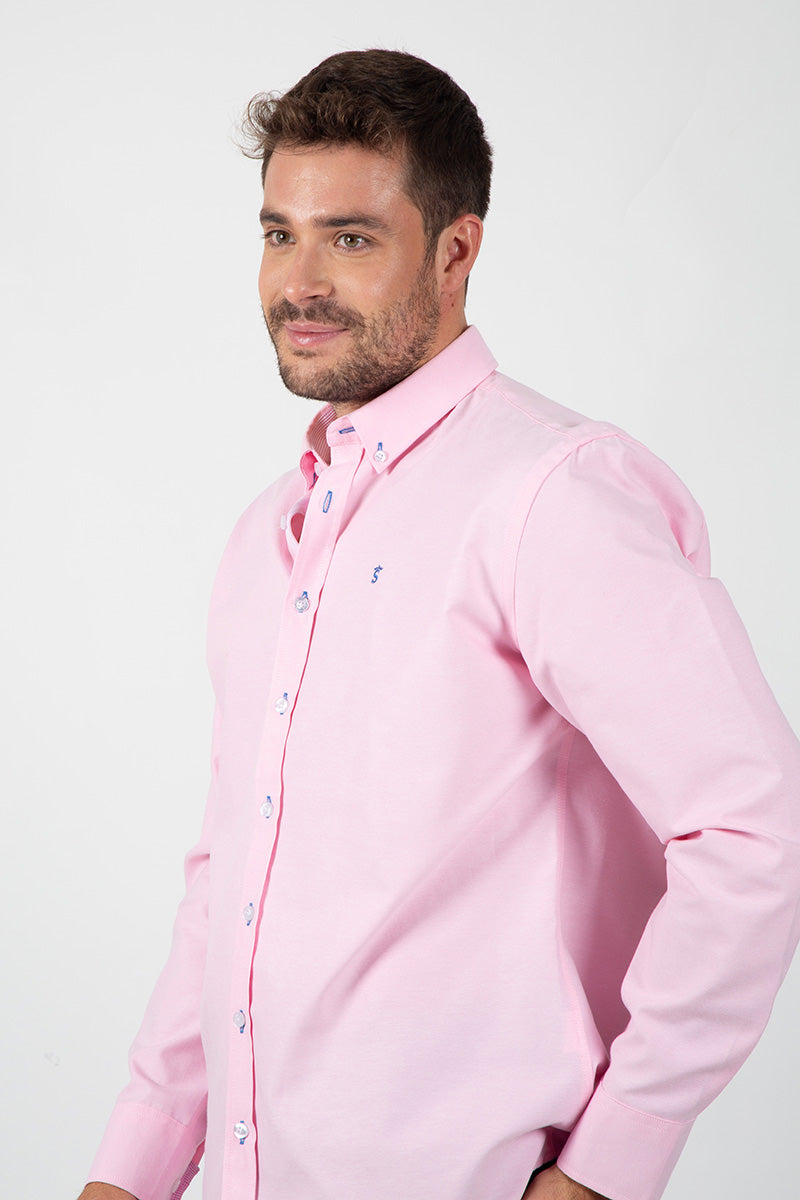Camisa oxford Rosa