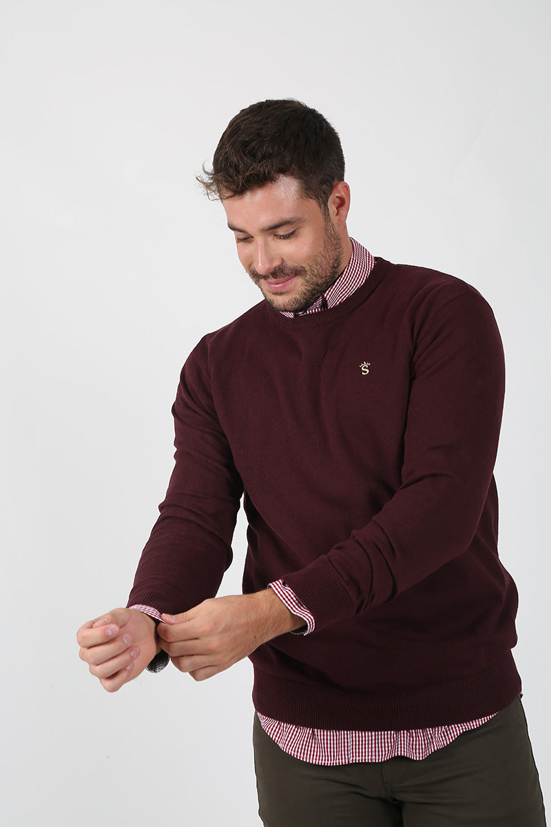 Garnet Round Neck Sweater