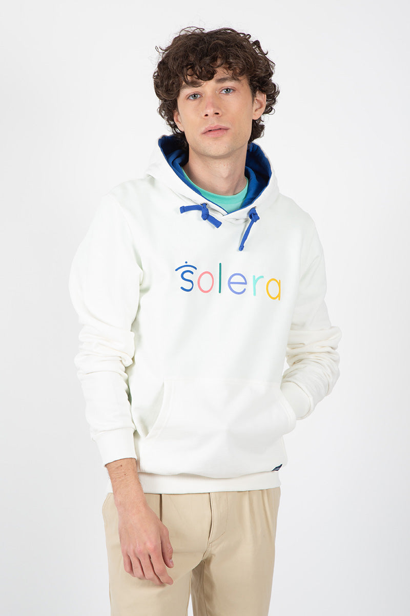 White hooded sweatshirt