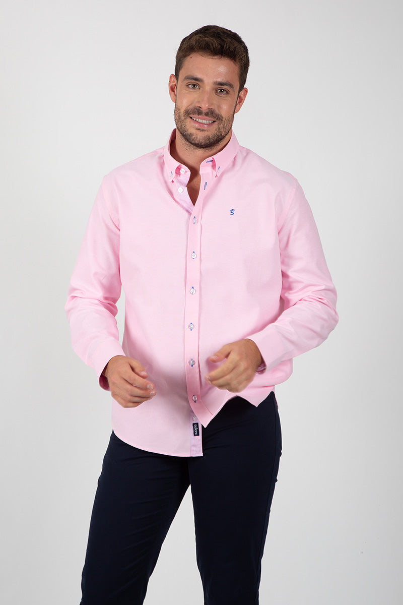 Camisa oxford Rosa