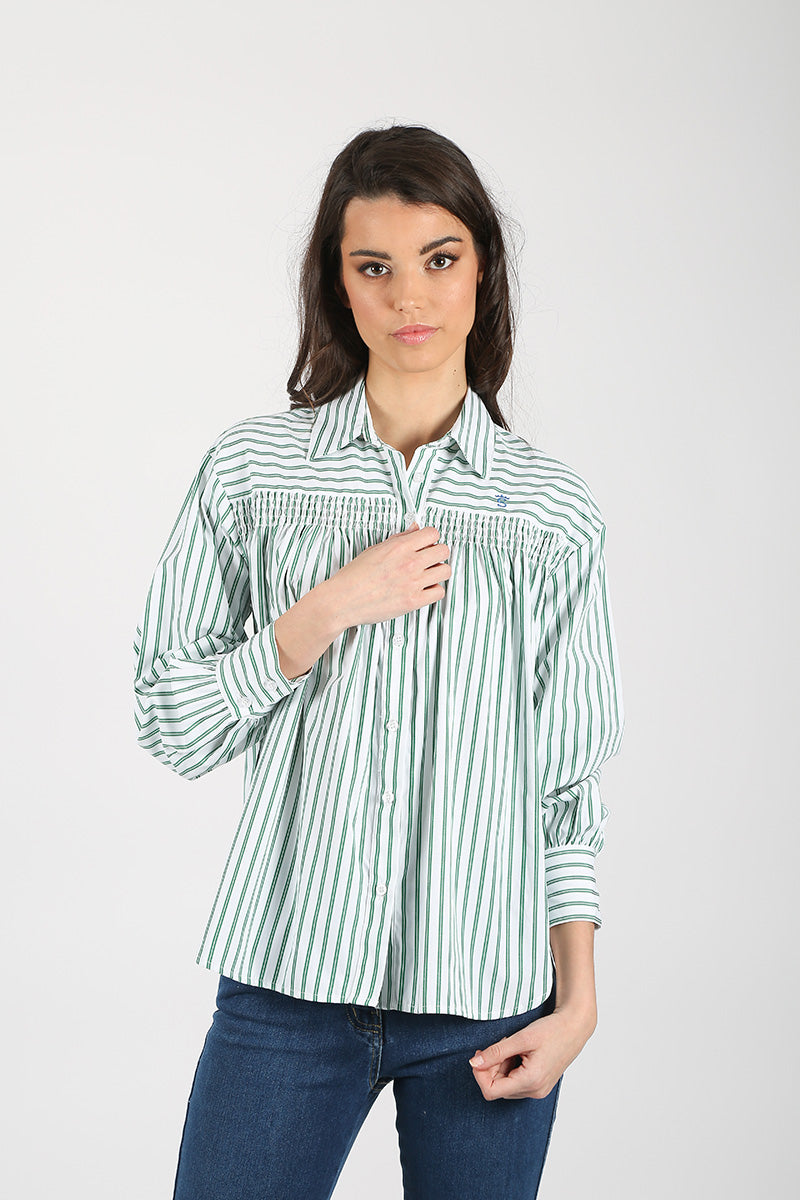 Blusa Rayas Verde