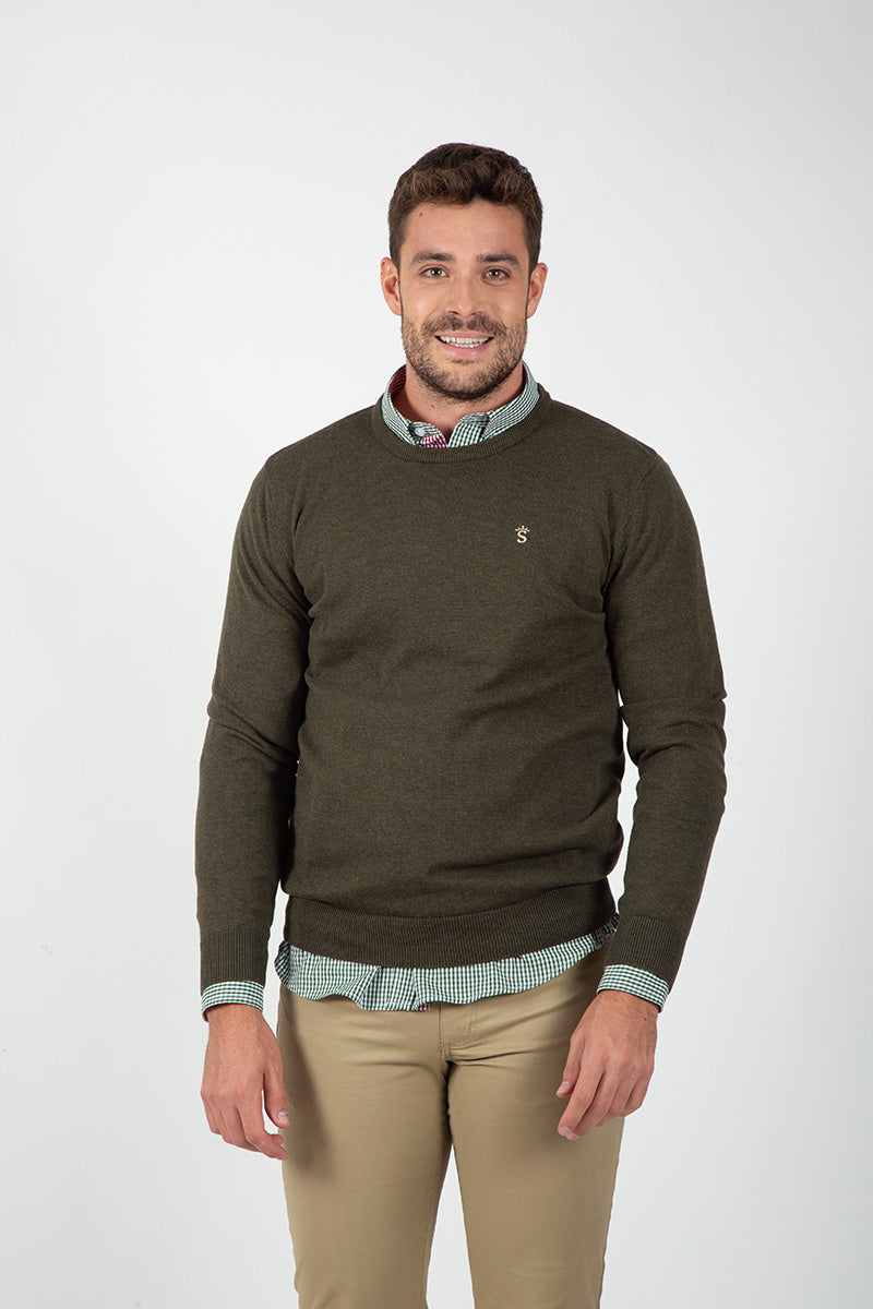 Jersey Cuello Redondo Kaki