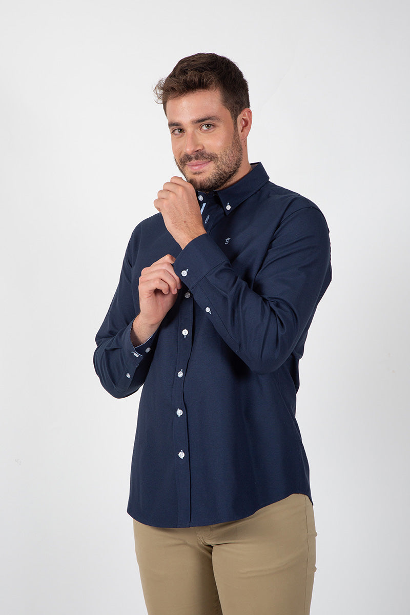 Navy Oxford Shirt