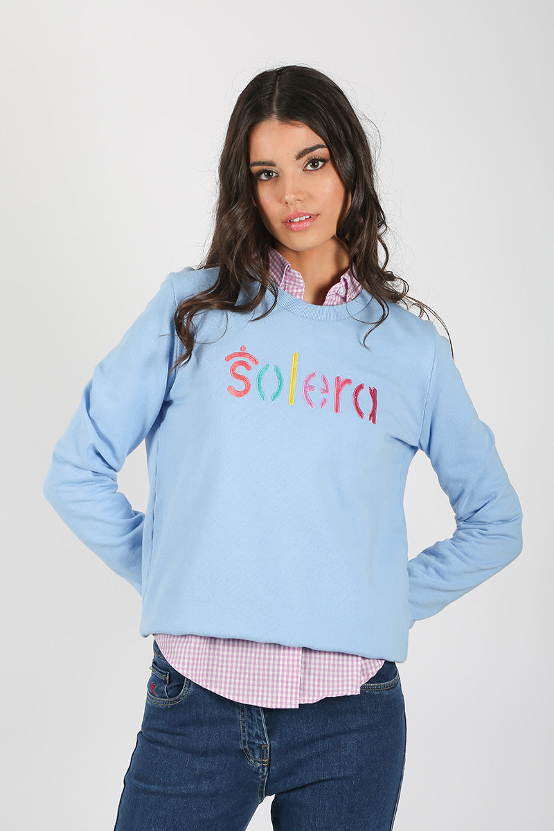 Solera Multicolor Sky Blue Sweatshirt