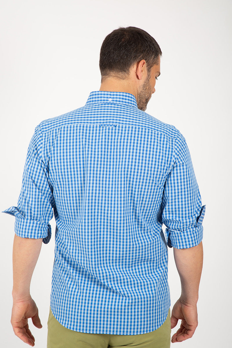Camisa cuadros blue