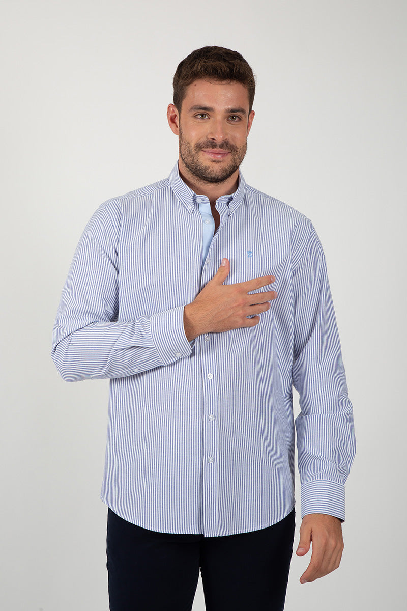 Camisa Rayas Azul