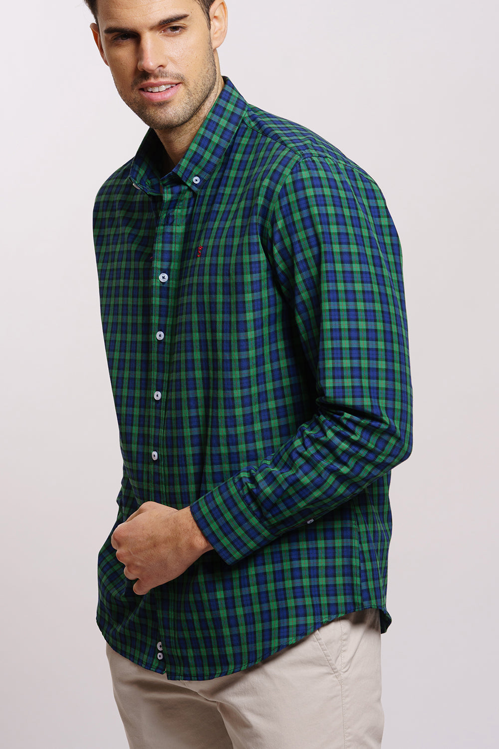 Camisa Marino/Verde