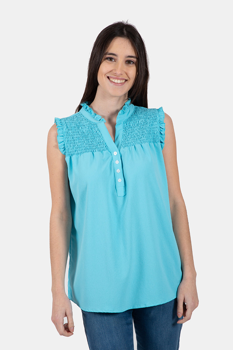 Light blue blouse
