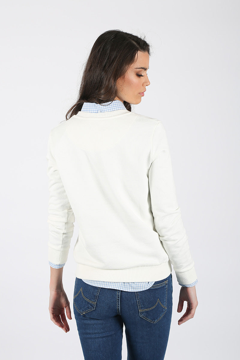 Sudadera Blanca Colores Solera