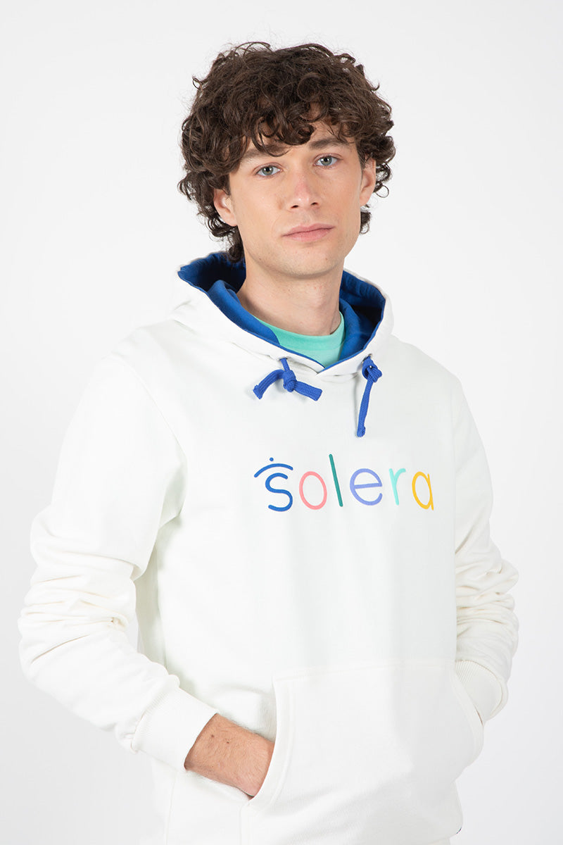 White hooded sweatshirt