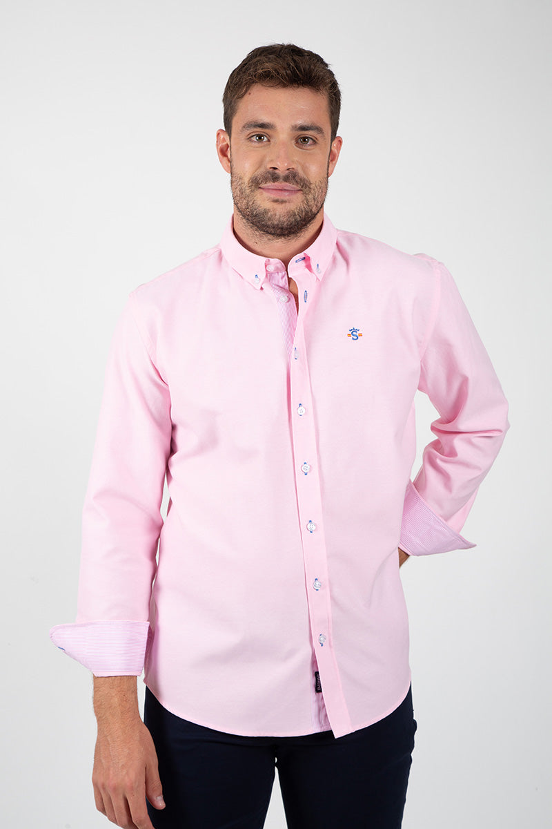 Camisa 0xford Rosa