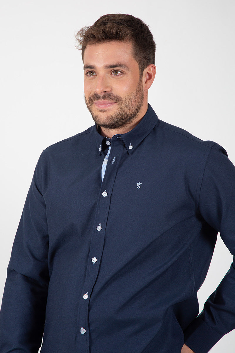 Navy Oxford Shirt