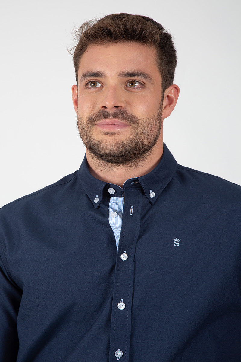 Navy Oxford Shirt