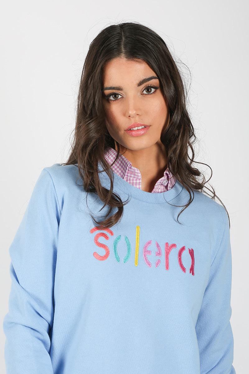 Solera Multicolor Sky Blue Sweatshirt