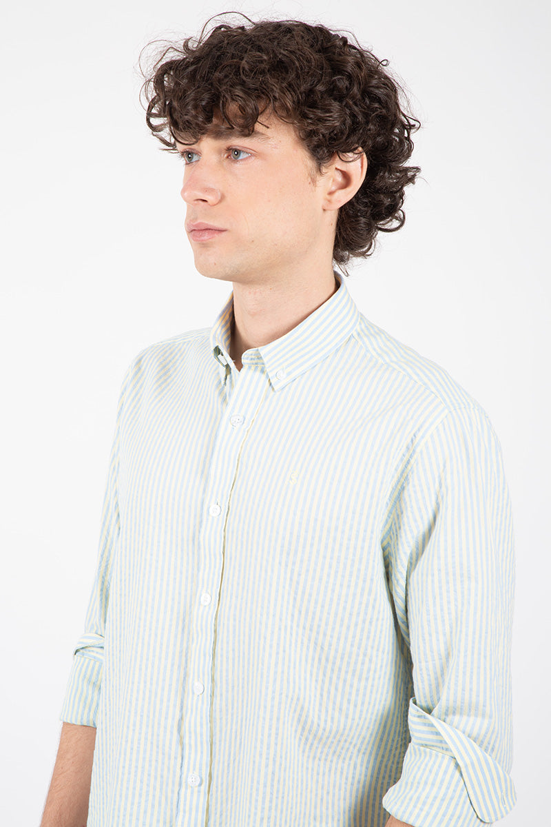 Camisa rayas amarilla