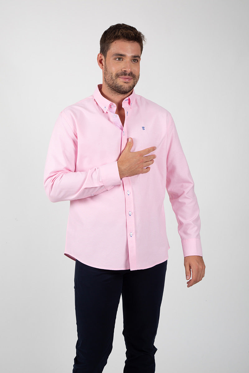 Camisa oxford Rosa