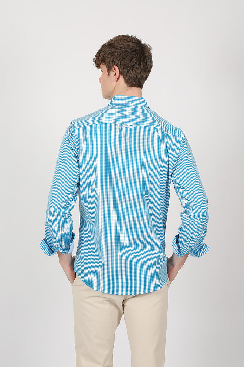 Camisa Azul Turquesa