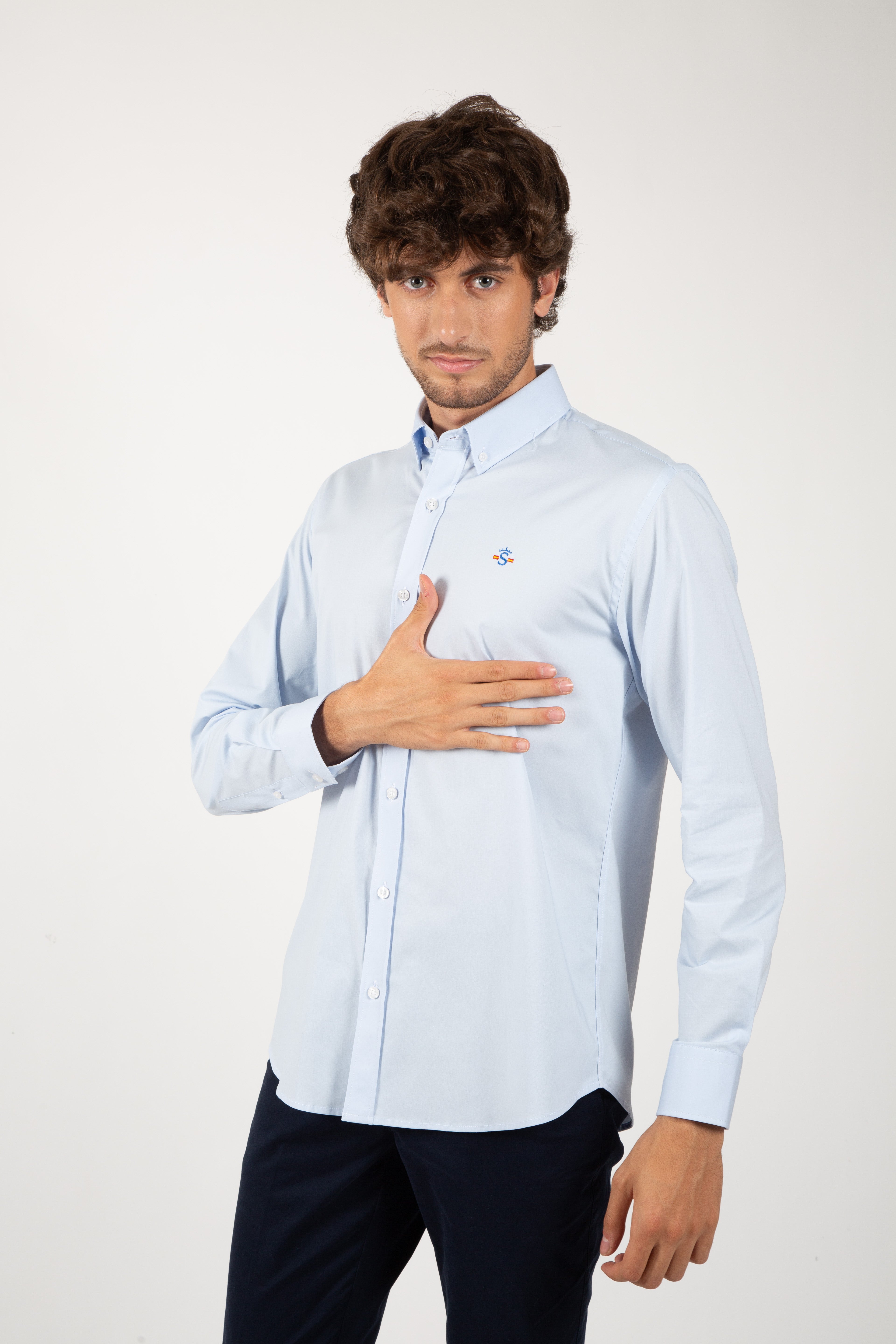 Camisa Celeste