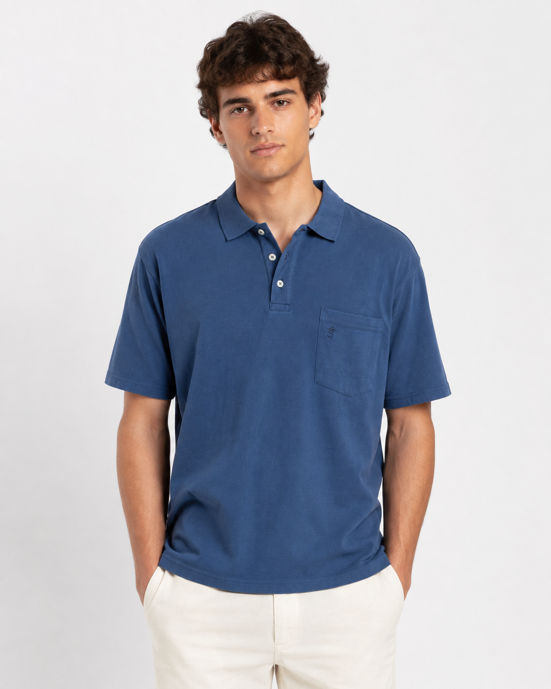 Polo oversize Azul