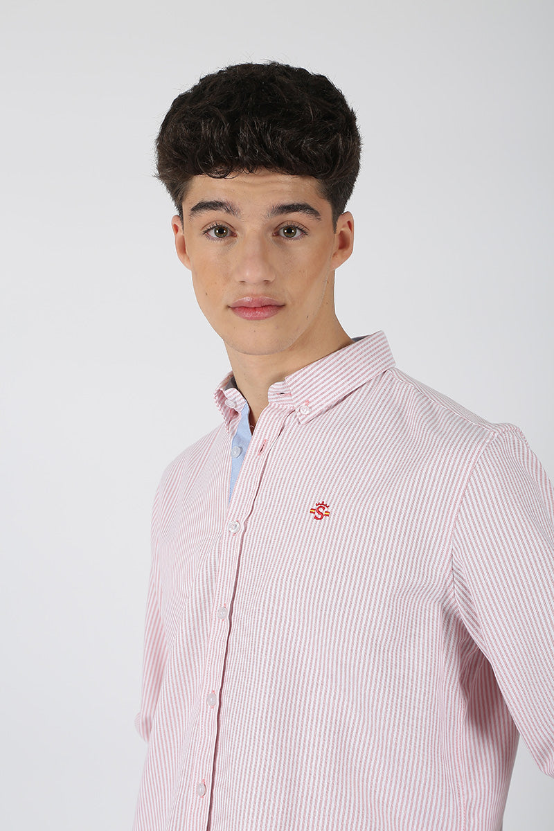 Camisa Rayas Rojo